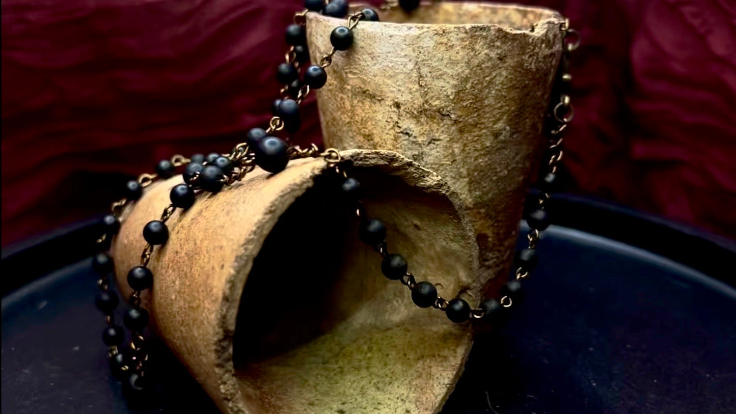 Traditional Matte Black Onyx Rosary