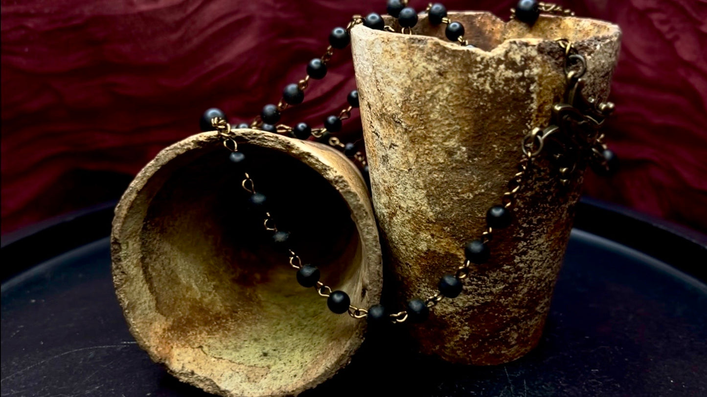 Traditional Matte Black Onyx Rosary