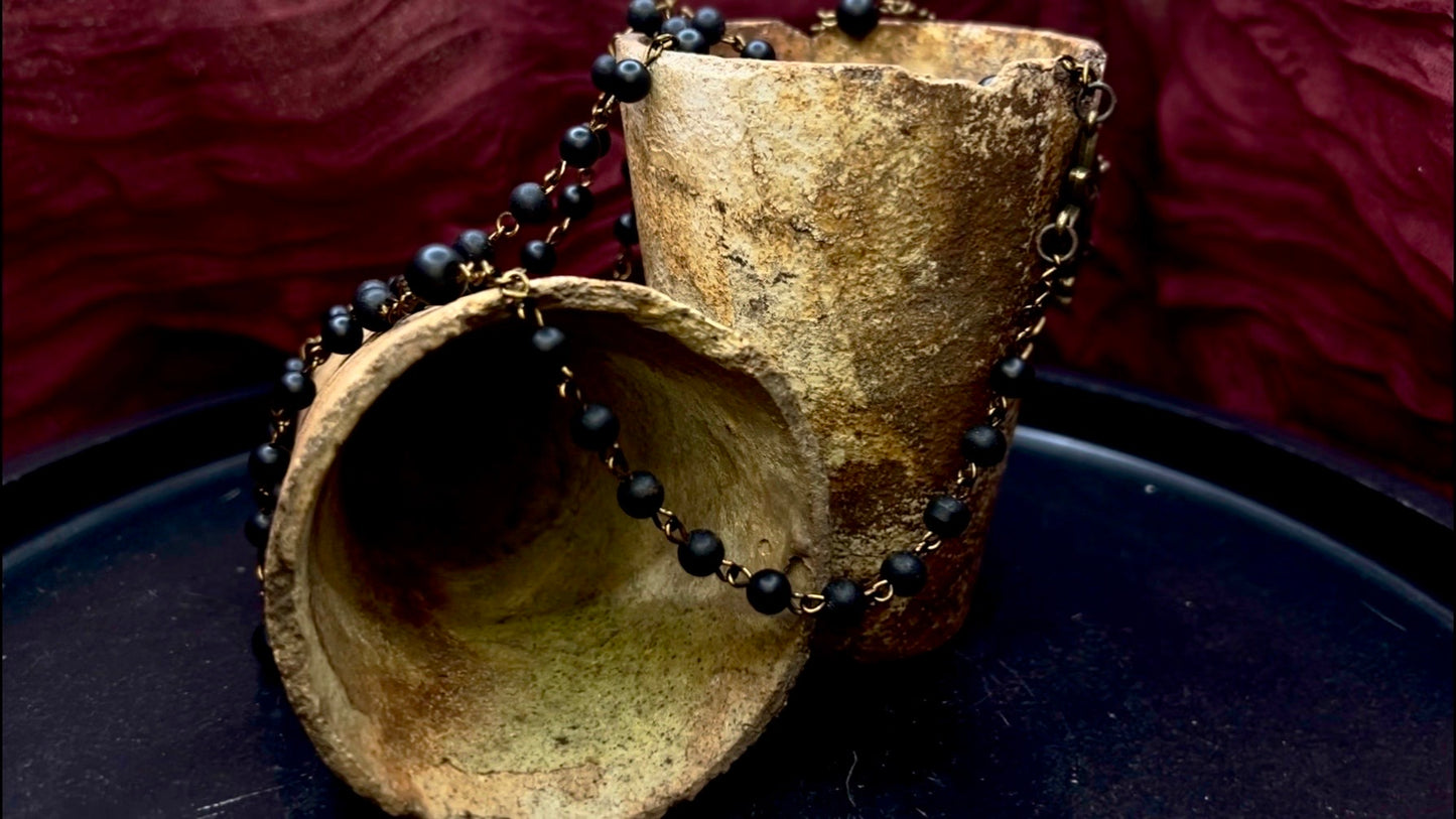 Traditional Matte Black Onyx Rosary
